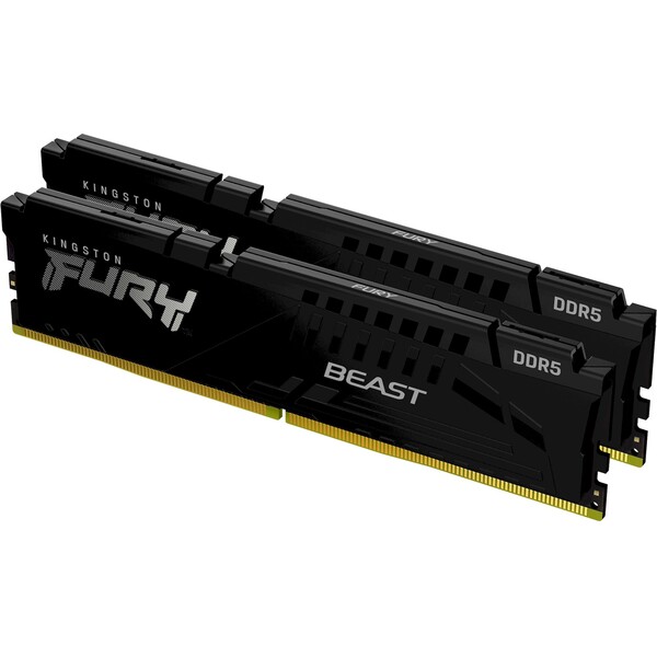 Kingston FURY Beast Black DDR5 32GB 6400MHz CL32 DIMM (2x16GB) XMP (KF564C32BBK2-32) Černá
