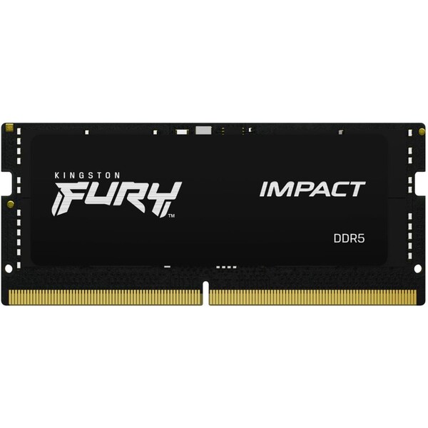 Kingston Fury Impact 16GB 4800MHz CL38 DDR5 SO-DIMM Black KF548S38IB-16 Černá