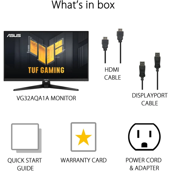Asus TUF Gaming VG32AQA1A herní monitor 31,5' - Monitory - Obrázek TVW6000601