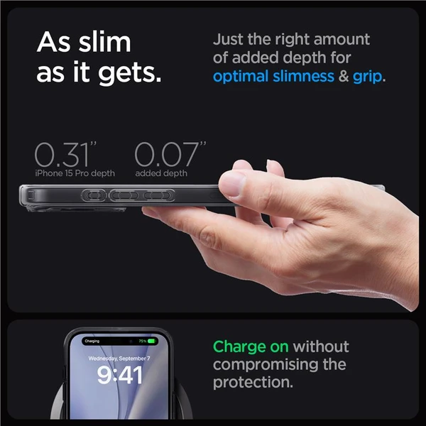 Spigen Ultra Hybrid MagFit kryt iPhone 15 Pro zero one - Pouzdra - Obrázek TWU8000601