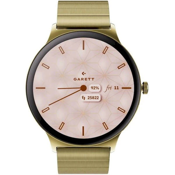 Garett Smartwatch Verona 2 Solid steel, zlatá - Chytré hodinky - Obrázek TX2J000K01
