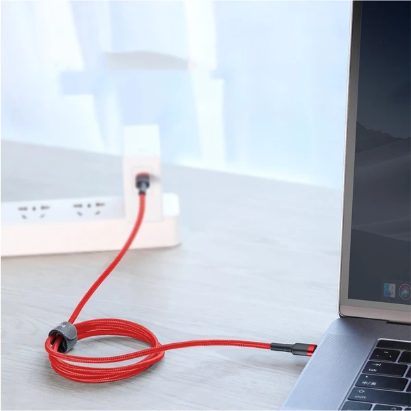 Baseus Cafule USB-C/USB-C napájecí kabel 60W 1m červený/černý - Kabely a redukce - Obrázek TY95300401