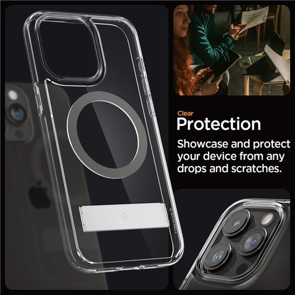 Spigen Ultra Hybrid S MagFit kryt iPhone 15 Pro grafitový - Pouzdra - Obrázek TYT8000601