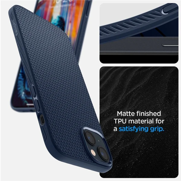 Spigen Liquid Air kryt iPhone 14 modrý - Pouzdra - Obrázek TYZG300401