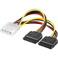 PremiumCord napájecí adaptér kabelový 5,25" pro 2x S-ATA - Kabely a redukce