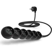 CONNECT IT prodlužovací kabel 230 V 6 zásuvek bez vypínače 3m černý - Zásuvky
