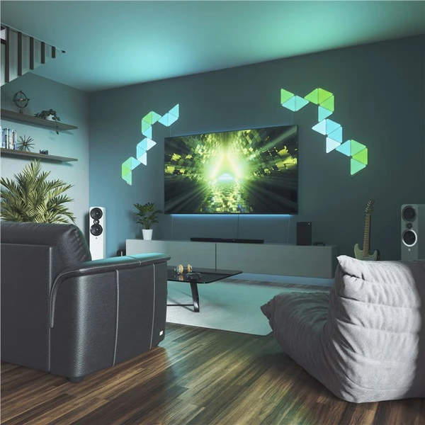 Nanoleaf Shapes Triangles Starter Kit (15 ks) chytré modulární osvětlení - Chytrá osvětlení - Obrázek U153000501