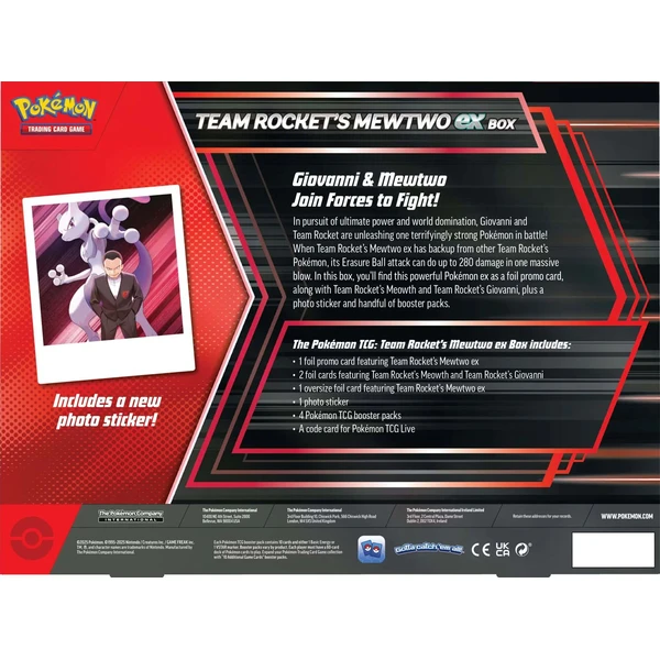 Pokémon TCG: Team Rocket’s Mewtwo ex Box - Pokémon karty - Obrázek U1OF000P01