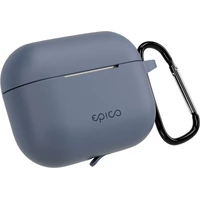 Epico silikonové pouzdro s karabinou AirPods Pro 3 modrošedá - Pouzdra