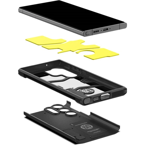 Spigen Tough Armor kryt Samsung Galaxy S23 Ultra černý - Pouzdra - Obrázek U1P1000601