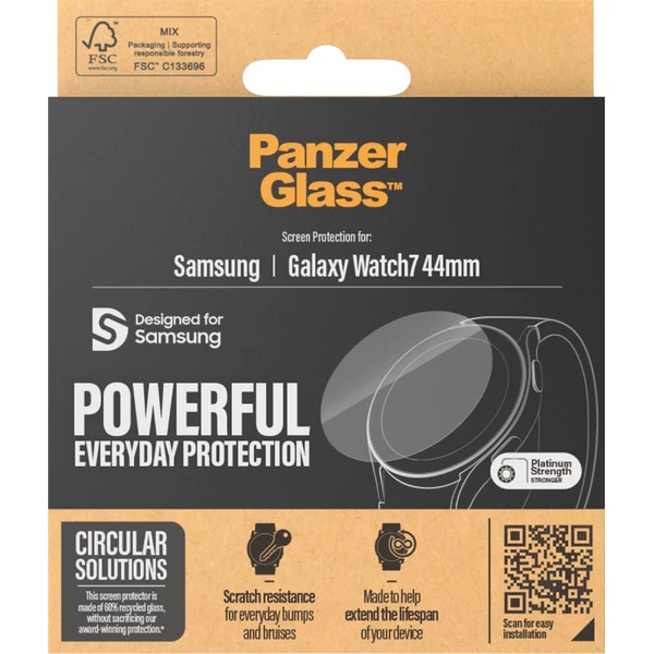 PanzerGlass® Platinum Samsung Galaxy Watch7/Watch8 (44 mm) - Ochranné folie a skla - Obrázek U1VB000P01