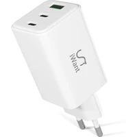 iWant 65W GaN síťová nabíječka bílá - Nabíječky
