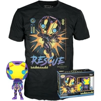 Funko POP! & Tee: Marvel Blacklight - Rescue S - Dárkové sety
