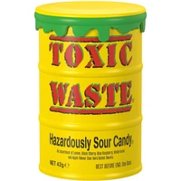 Kyselé bonbony Toxic Waste - Žlutý soudek 42g - Cukrovinky