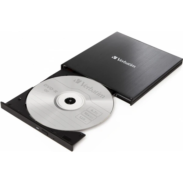 VERBATIM externí mechanika DVD-RW vypalovačka USB-C, černá + NERO - Optické mechaniky - Obrázek U353000O01