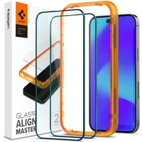 Spigen tR Align Master 2P ochranné sklo iPhone 14 Pro černé - Ochranné folie a skla