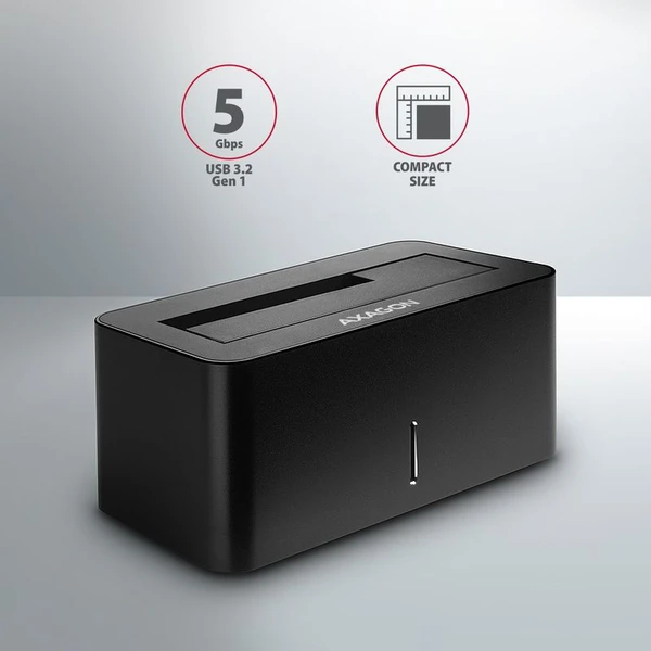 AXAGON ADSASN USB 3.2 Gen1 SATA 6G 2.5'/3.5' HDD/SSD dokovací stanice - Externí boxy - Obrázek U3GV000501