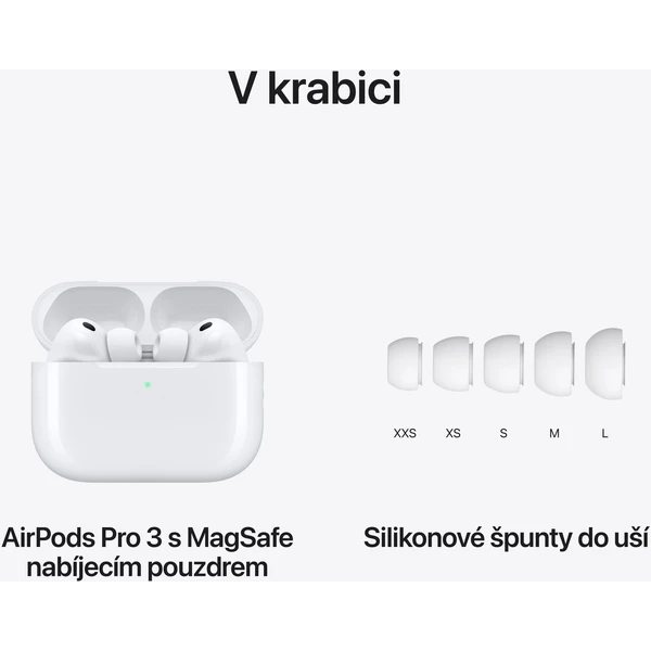 Apple AirPods Pro (3. generace) s MagSafe pouzdrem (USB-C) - Sluchátka - Obrázek U3KI000K01