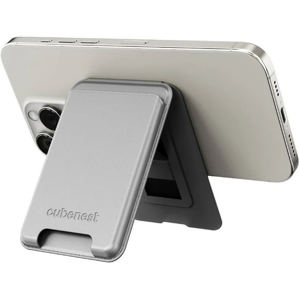 CubeNest Magnetic Wallet Stand MagSafe peněženka šedá - Peněženky - Obrázek U4DF000L01