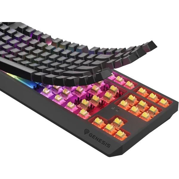 Genesis THOR 230 TKL RGB bezdrátová mechanická klávesnice černá Outemu Silent Lemon - Klávesnice - Obrázek U4I5000O01