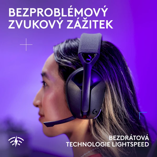 Logitech G321 LIGHTSPEED herní sluchátka černá - Sluchátka - Obrázek U4XH000K01