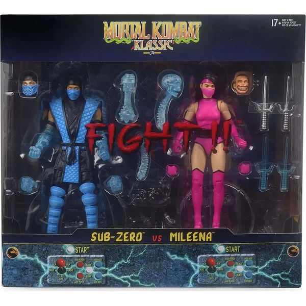 Set dvou figurek McFarlane Toys Mortal Kombat Klassics - Sub-Zero vs Mileena 18 cm - Figurky - Obrázek U56N000K01