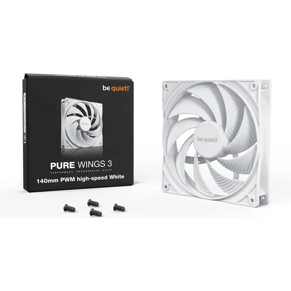 Be quiet! Pure Wings 3 140mm PWM high-speed bílý - Ventilátory pro PC - Obrázek U63B000L01