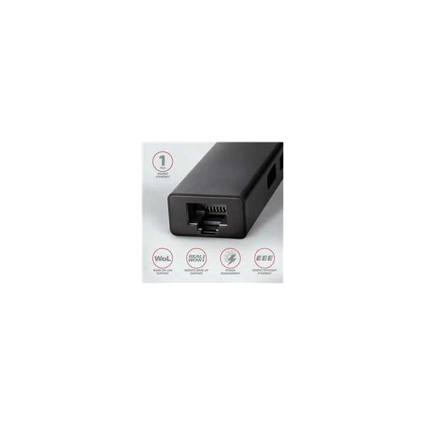 AXAGON USB a Ethernet HUB USB-C kovový - USB huby - Obrázek U660700301