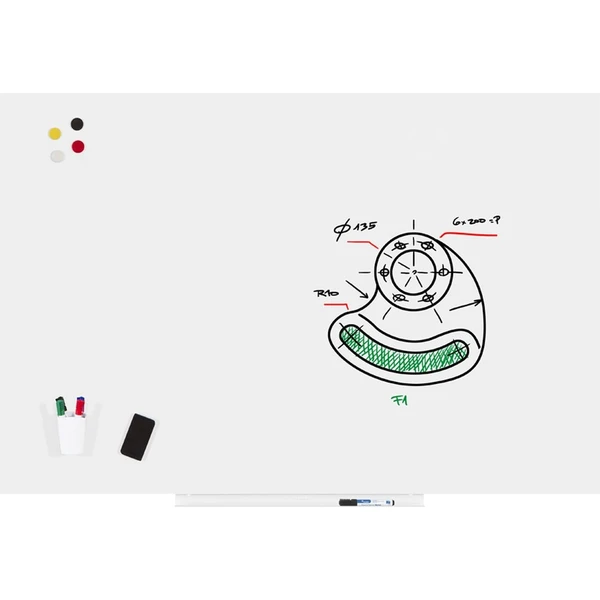 Rocada Skin 6521PRO magnetická tabule bílá - Magnetické tabule - Obrázek U6EN000K01