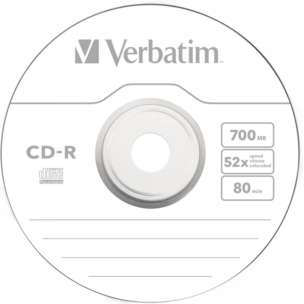 VERBATIM CD-R(25 ks)Spindle/Extra Protection/DL/52x/700MB - Optické disky - Obrázek U6P2000P01