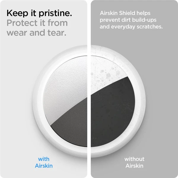 Spigen AirSkin Shield HD 4 Pack ochranná fólie Apple AirTag čirá - Ochranné folie a skla - Obrázek U75KF00101