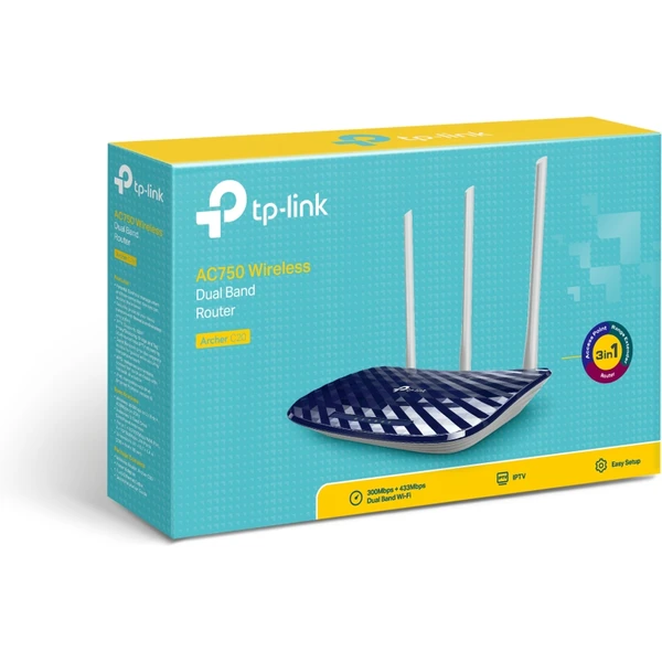 TP-Link Archer C20 Wi-Fi 5 router modrý - Routery - Obrázek U7BFF00101
