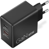 Lenovo Dual USB-C 65W GaN nabíjecí adaptér černý - Nabíječky