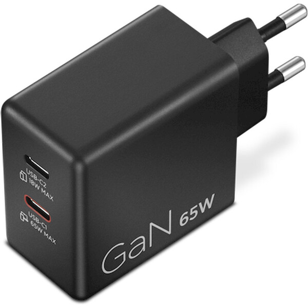 Lenovo Dual USB-C 65W GaN G0A6065BEU Černá