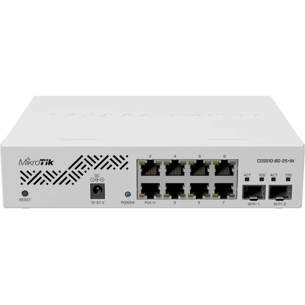 MikroTik Cloud Smart Switch CSS610-8G-2S+IN - Switche - Obrázek U7RB000J01