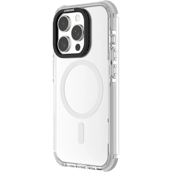 Cubenest MagPro Strong Guard kryt iPhone 15 Pro bílý - Pouzdra - Obrázek U7S8000J01
