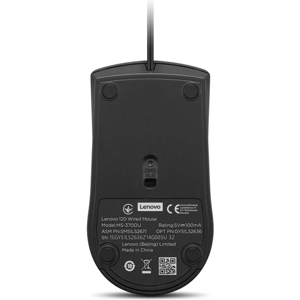 Lenovo 120 drátová myš černá - Myši - Obrázek U7SF000J01