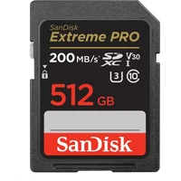 SanDisk SDXC karta 512GB Extreme PRO - Paměťové karty