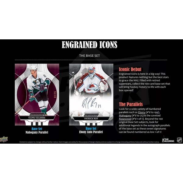 Hokejové karty 2024-25 Upper Deck Engrained Icons Hockey Hobby Box - Hokejové karty - Obrázek U86R000K01