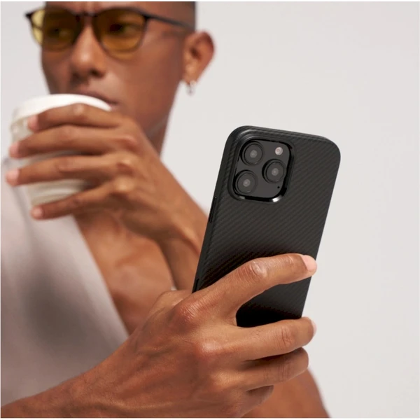 Pitaka Military-Grade Protective MagSafe kryt iPhone 16 Pro Max Black/Grey Twill - Pouzdra - Obrázek U888000O01