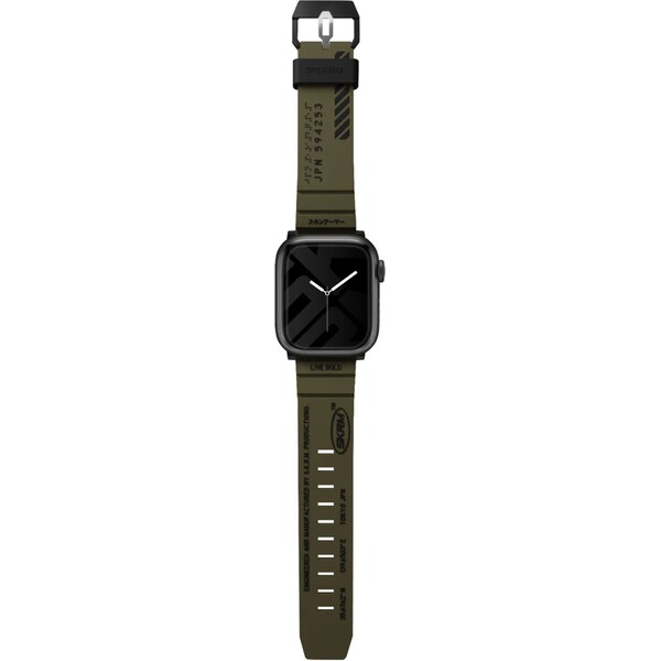 SKINARMA Shokku řemínek Apple Watch 46/45/44/42 mm olivově zelený
