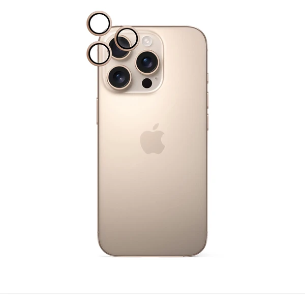 iWant ochrana čoček na kameru Apple iPhone 16 Pro/16 Pro Max pouštní titan - Ochranné folie a skla - Obrázek U9C9000K01