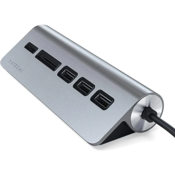 Satechi Aluminium USB Hub vesmírně šedý - USB huby - Obrázek U9L2700301