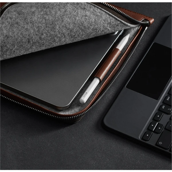 Woolnut Leather Folio kožené pouzdro iPad Pro 12,9"/iPad Pro 13"/iPad Air 13" hnědé - Pouzdra - Obrázek U9LR100501