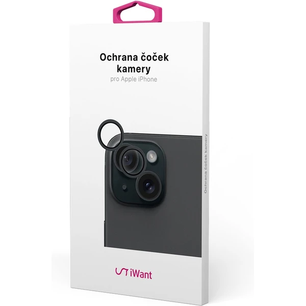 iWant ochrana čoček na kameru iPhone 16 / 16 Plus černá - Ochranné folie a skla - Obrázek U9O7000K01