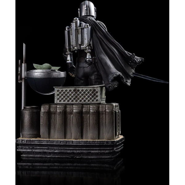 Soška Iron Studios Art Scale 1/10 SW: The Mandalorian - Din Djarin and Grogu 21,3 cm - Sochy a sošky - Obrázek U9Z9000K01