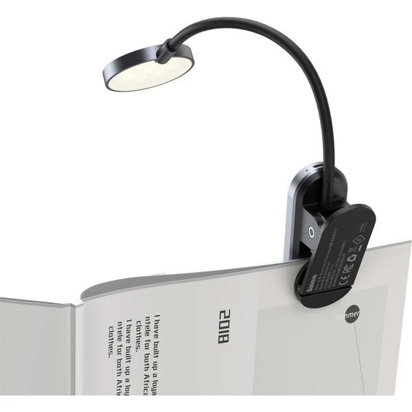 Baseus Mini LED lampička s klipem šedá - Lampičky - Obrázek UA3P600301