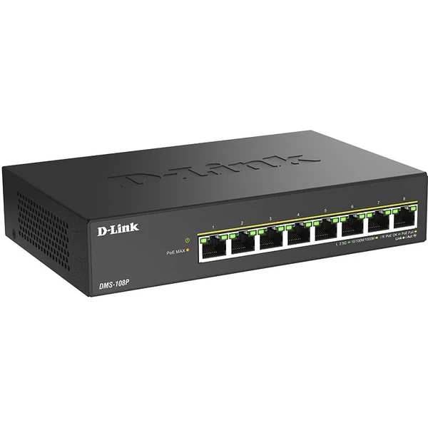 D-Linkl 8 ports 2.5G/MultiGig PoE Unmanaged switch - Switche - Obrázek UACL000K01