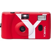 YASHICA MF-1 Snapshot Art Camera analogový fotoaparát červený - Fotoaparáty