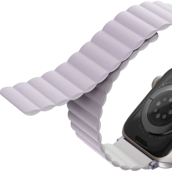 UNIQ Revix oboustranný řemínek pro Apple Watch 42/41/40/38mm Lilac (fialový/bílý) - Řemínky - Obrázek UB3WF00101